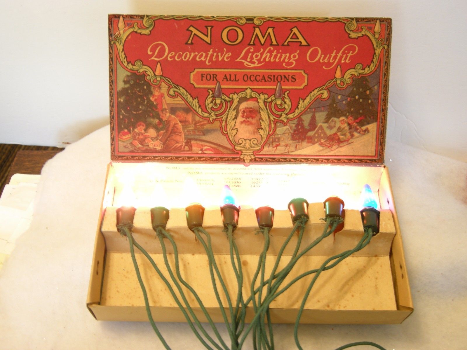 Vintage Christmas Lights Noma C6 Decorative Lighting Outfit