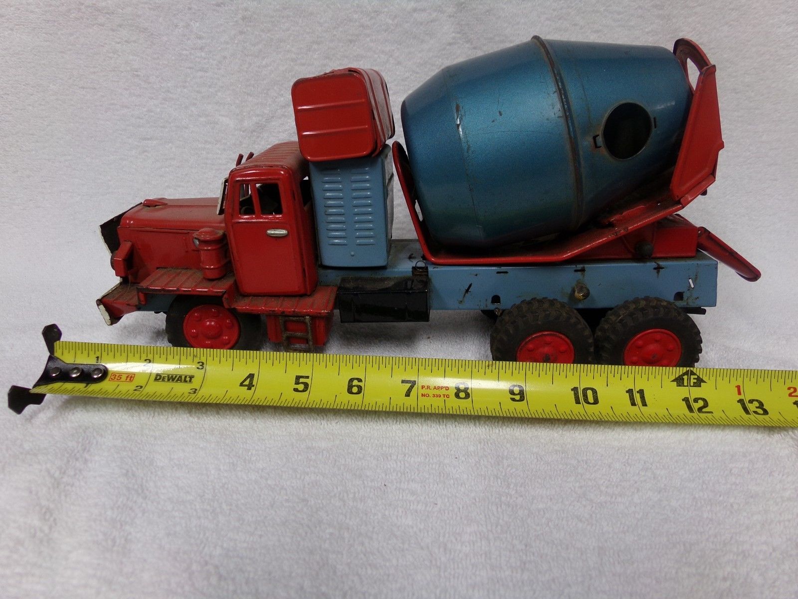 Vintage tin type cement mixer truck Japan -- Antique Price Guide