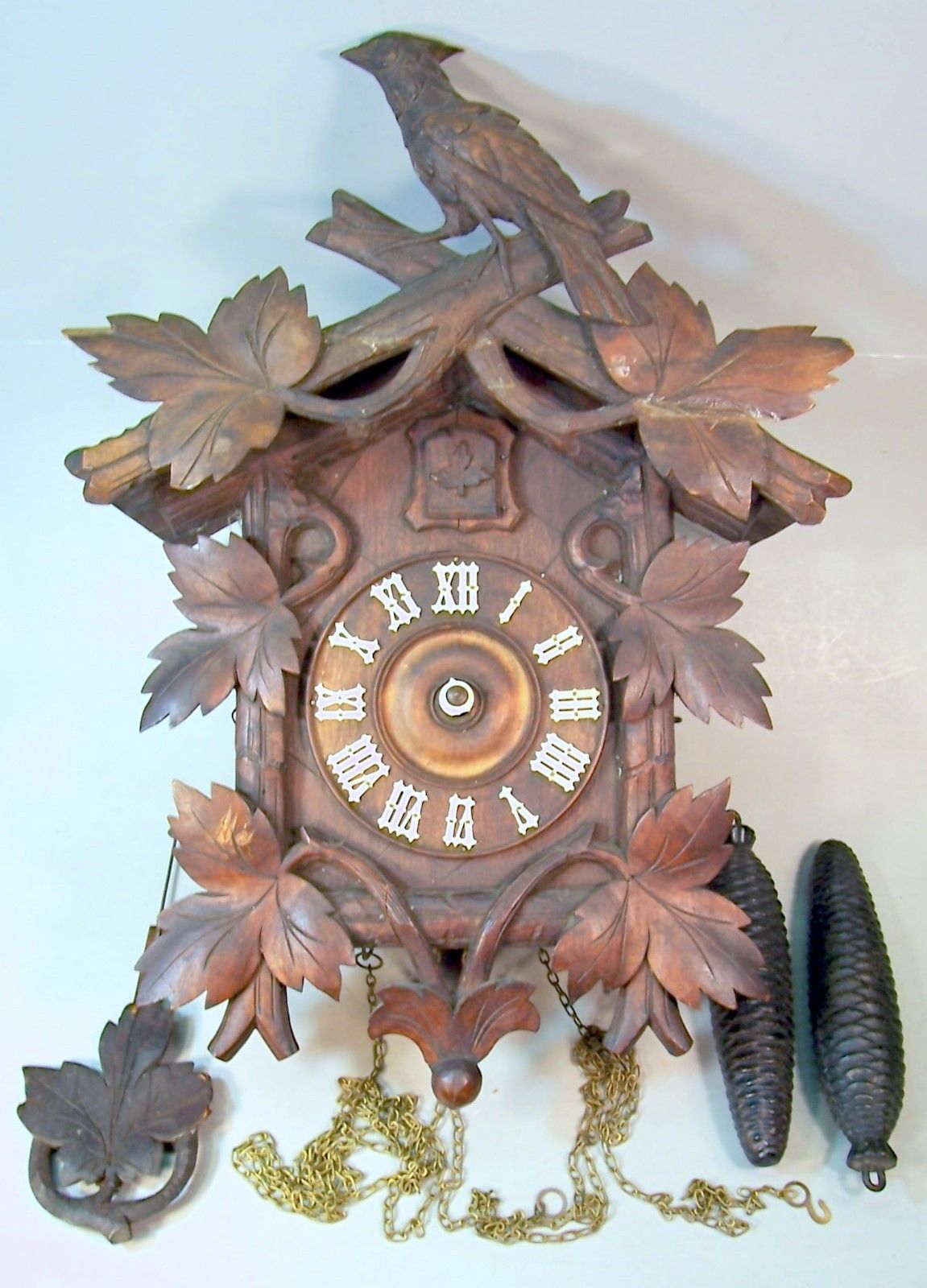 Antique German Black Forest Bavarian Cuckoo Clock Antique Price