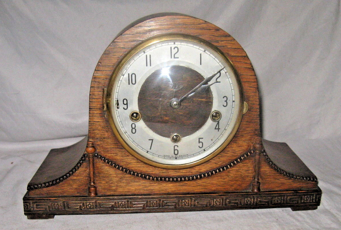 Antique Edwardian ''Napoleon Hat'' , Westminster Chime Mantle Clock