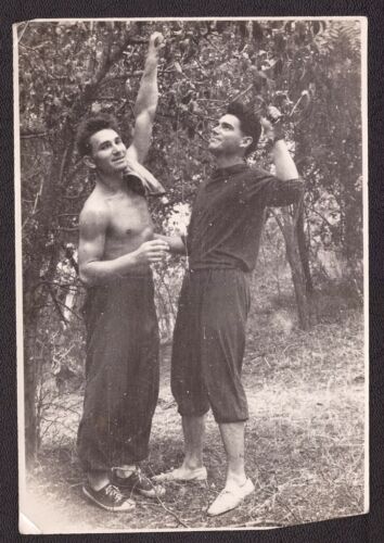 Ussr Old Vintage Original Photo Handsome Nude Muscular Man Guy Athlete
