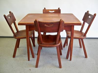 Ebay Antique Furniture on Cushman Colonial Creations Furniture Dining Table Chair