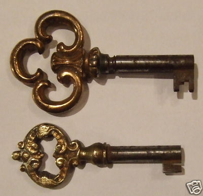 Vintage French Furniture on Antique Gilt Brass Furniture Keys From French Chateau Completed