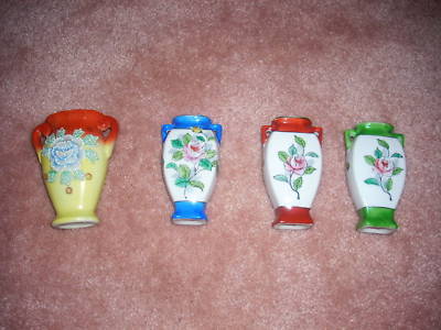Nudie Girls on Four Great Old Made In Occupied Japan Small Vases Completed