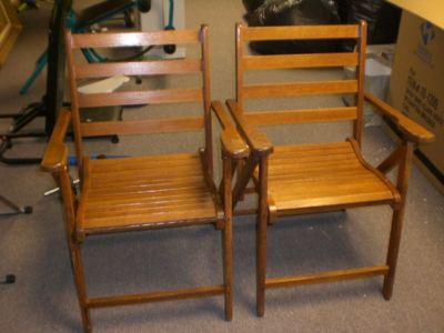paris vintage folding oak chairs deck mfg south furniture guide price completed