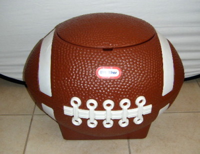 plastic football toy box