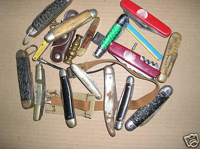 Vintage Antiques on Vintage Lot Of Miscellaneous Antique Pocket Knives Repa Completed