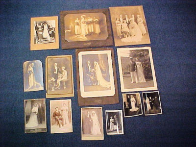 13 Antique Vintage Wedding Photos Victorian WWII 
