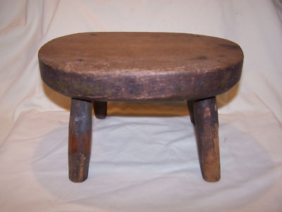 Antique Primitive Furniture on Antique Primitive Circa 1800 S Wooden Footstool Completed