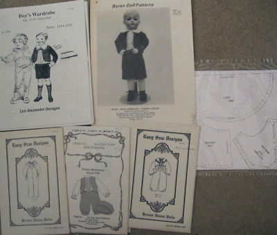  Doll Clothes on Antique Boy Doll Clothing Patterns Bonus Pattern Completed
