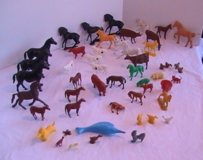 Fashion Capes 1960 on Lot Vintage Plastic Farm Animals 1960 S Early 1970 S Completed