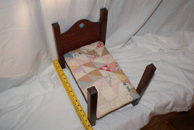 Doll Beds Wooden on Antique  Adorable Wooden Doll S Bed   Hand Crafted Completed