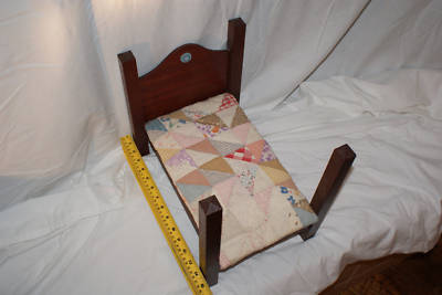 Doll Beds Wooden on Antique Adorable Wooden Doll S Bed Hand Crafted Completed