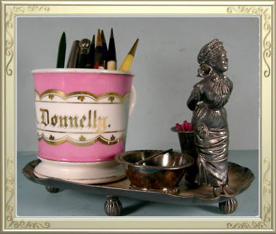 Antiques Ebay on Antique German Smoke Set By Annett