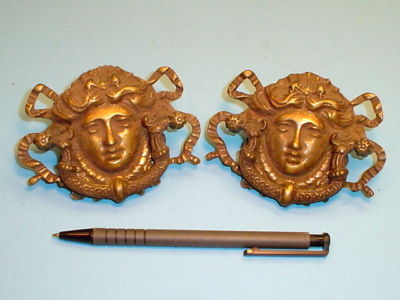 Antique Furniture Drawer Pulls on Unusual Antique Furniture Brass Drawer Pulls Hardware Completed