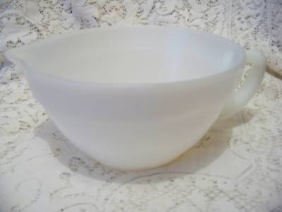 Shoe Repair Indianapolis on Fire King White Milk Glass Banded Batter Bowl Completed