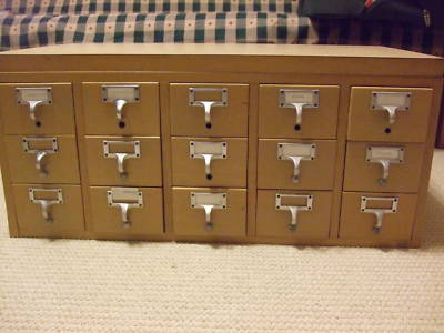 LIBRARY CARD CATALOGS FOR SALE: VOLUME I | POETIC HOME