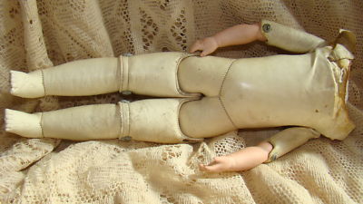 French Fashion Doll on Antique French Fashion Doll Body Jointed Leather  Doll Repair Parts Is