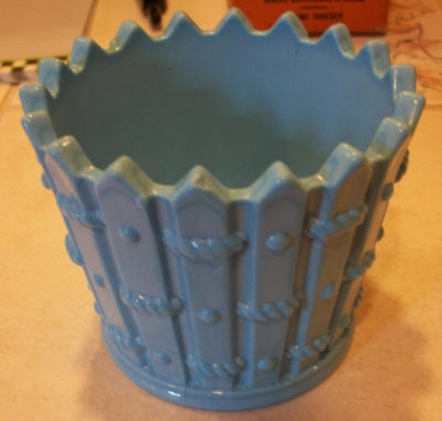 Robin  Blue Shoes on Robin S Egg Blue Milk Glass Flower Pot Fence Pattern Completed