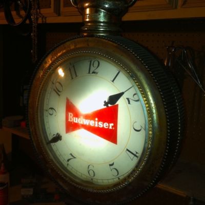 Vintage Budweiser Clock 3