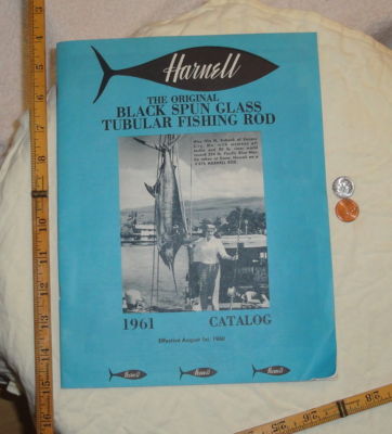 Harnell fishing rod catalog 1961 28 page with price list in catalog 