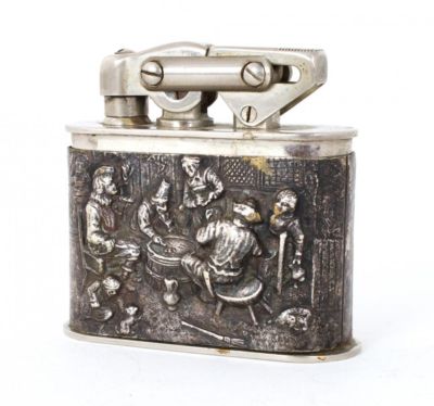 Ebay Antiques on Antique Silverplate Table Lighter Kw Karl Wieden Completed