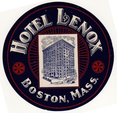 Nude Women Game on Hotel Label Luggage   Lenox   Boston Early Completed