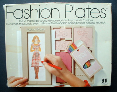 Fashion Plates Tomy on 1978 Tomy Fashion Plates In Box   Pencils  2508