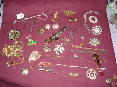 Vintage Costume Jewelry on Vintage Antique Costume Jewelry Lot Completed