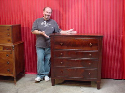 Antiques Ebay on Antique Cherry Mahogany Dresser Chest Of Drawers Class Completed