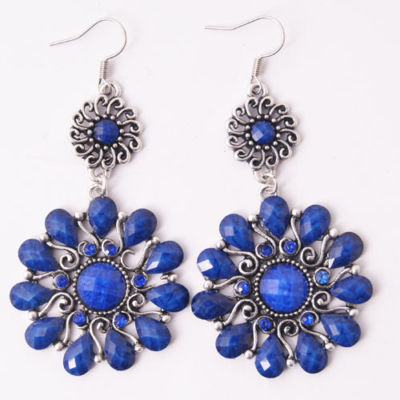 Antique Style Jewelry on Fashion Vintage Antique Style Crystal Resin Dangle Earrings Jewelry