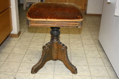 Quaker Maid Kitchen Cabinets on Antique Piano Desk Vanity Adjustable Stool Wood Cast Iron Velvet Chair