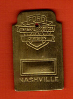 Auto Racing Patches Houston on 1927 Ford Motors Brass Nashville Plant Tool Check Badge Completed