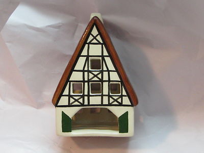 Ursula Leyk - 1989 Ceramic Village Building Lighthouse - Lichthaus - W 