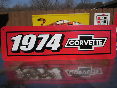 Corvette Stingray on Ford 289 Engine Sign 1962 Galaxie 1963 Fairlane 1964 Mustang 1965