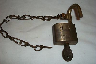 Swiss Army Duffle on Vintage Military Us Army Footlocker Duffle Bag Lock Key Brass Chain