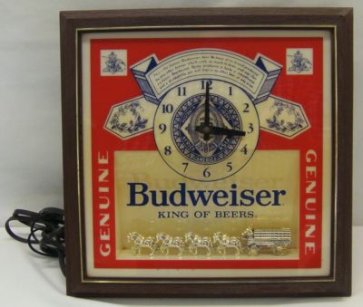 Vintage Budweiser Clock 44
