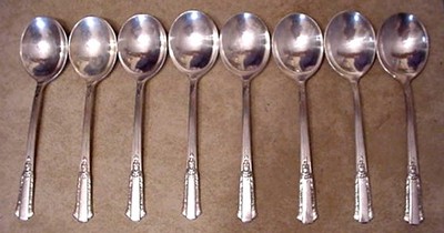 dinner service boxed sets
 on Antique 1940 International Eagle-Star Brand Wm Rogers 