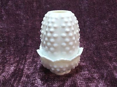 ranger Milk Piece cup Candle Inch joe vintage  Fenton Pattern Elegant 1/2   4 Hobnail Glass 2