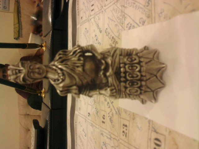 Ancient silver statue