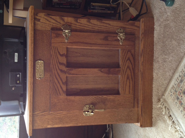 White Clad Ice Cabinet End Table Simmons Hardware