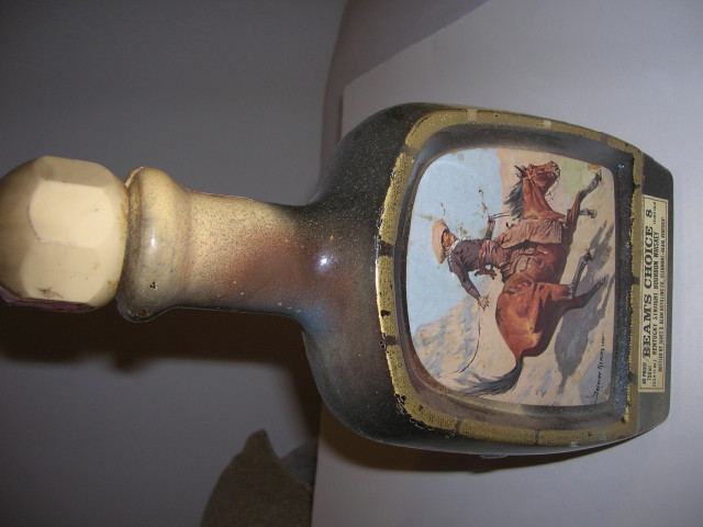 jim bean cowboy series bottle 1979