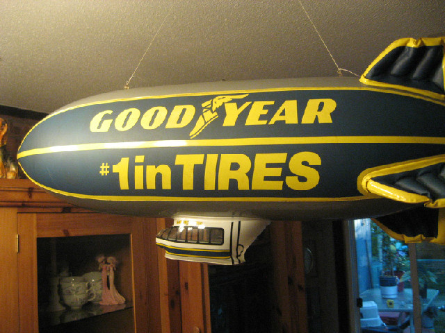 Vintage Goodyear Blimp.Advertising Blow up