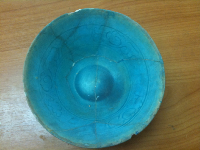 blue ceramic