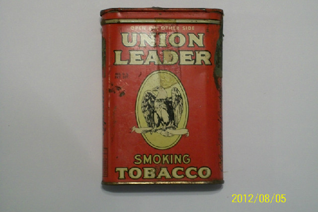 Union Leader Pocket Tobacco Tin
