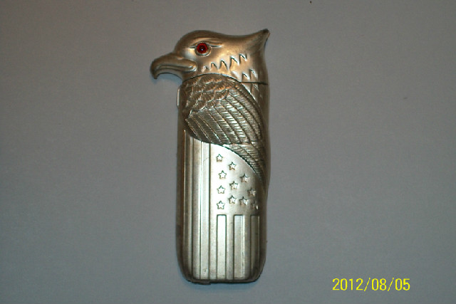 American Eagle and U.S. Flag metal Lighter.