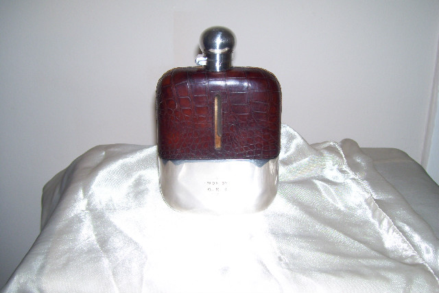 silver hip flask