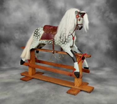 Vintage wooden Collinson Rockng Horse By Collinsons of Liverpool