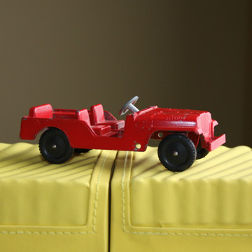 Tootsie Toy Jeep 1950 Red Excellent Condition Tootsie Toy Jeep 1950 Red Excellent Condition