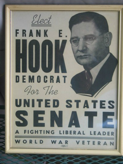 Original 1935 Michigan Senator Poster From Michigan WWII Veteran Original 1935 Michigan Senator Poster From Michigan WWII Veteran